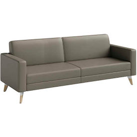 Safco Products 1730GR Safco® Lounge Sofa, 29-3/4"D x 77"W x 27-7/8"H, Gray image.