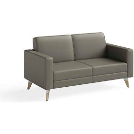 Safco Products 1731GR Safco® Lounge Settee, 29-3/4"D x 53-1/2"W x 27-7/8"H, Gray image.