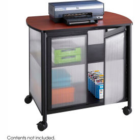 Safco Products 1859BL Safco® Products 1859BL Impromptu® Deluxe Machine Stand with Doors, Black image.