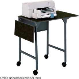 Safco Products 1876BL Safco® Products 1876BL Machine Stand with Drop Leaves - Black image.