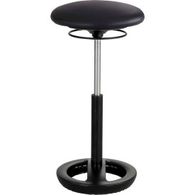 Safco Products 3001BV Safco® Twixt™ Active Seating Stool - 22-32"H - Black Vinyl image.