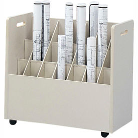 Safco Products 3043 Mobile Roll File - 21 Compartment image.