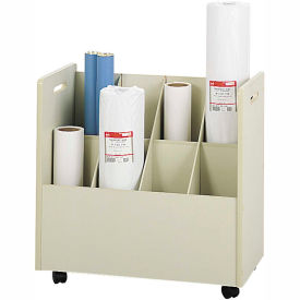 Safco Products 3045 Mobile Roll File - 8 Compartment image.