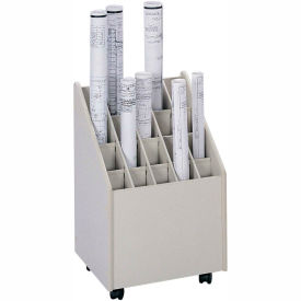 Safco Products 3082 Mobile Roll File - 20 Compartment image.