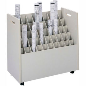 Safco Products 3083 Mobile Roll File - 50 Compartment image.