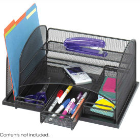 Safco Products 3252BL Organizer With 3 Drawers image.