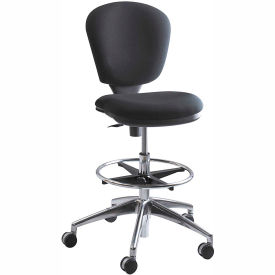 Safco Products 3442BL Safco® Metropolitan Extended Height Drafting Stool Chair - Fabric - Black  image.