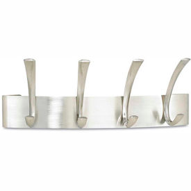 Safco Products 4205SL Safco® Wall Coat Rack, 4-Hooks, Steel image.