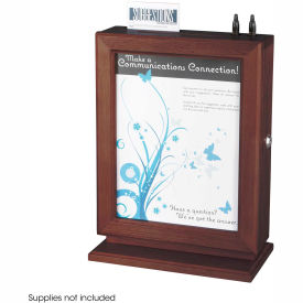 Customizable Wood Suggestion Box Mahogany Customizable Wood Suggestion Box Mahogany