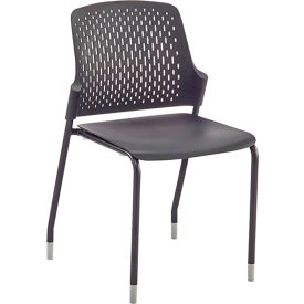 Safco Products 4287BL Safco® Next Stack Chair, 19-3/4"D x 19-3/4"W x 33"H, Black image.