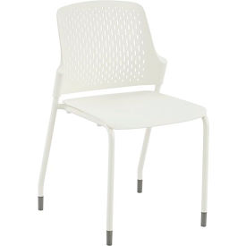 Safco Products 4287WH Safco® Next Stack Chair, 19-3/4"D x 19-3/4"W x 33"H, White image.
