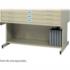 Safco Products 4975TS Open Base for 5-Drawer Steel Flat Files - 20H - Fits 40-3/8  x 29-3/8  x 16-1/2 Files - Tropic image.