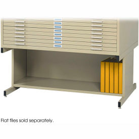 Safco Products 4977TS Optional High Base for 10 Drawers Steel Flat Files - Sand image.