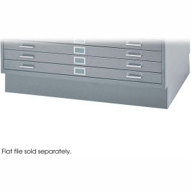 Safco® Closed Flat File Cabinet Base For 4994 40-1/2""W Gray