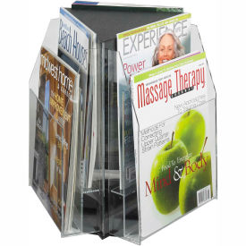 Safco Products 5698CL Clear 6 Magazine Tabletop Displays image.