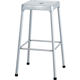 Safco Products 6606SL Safco® Steel Stool 29" Bar Height - Silver image.