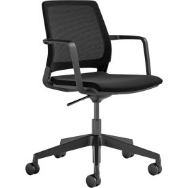 Safco® Medina™ Conference Chair Mid Back 18"" - 22""H Seat Black