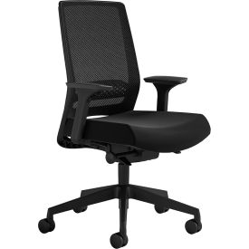 Safco® Medina™ Deluxe Task Chair High Back 18"" - 22""H Seat Black
