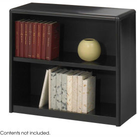 Safco Products 7170BL*** 2-Shelf Economy Bookcase - Black image.