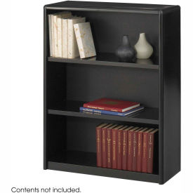 Safco Products 7171BL*** 3-Shelf Economy Bookcase - Black image.