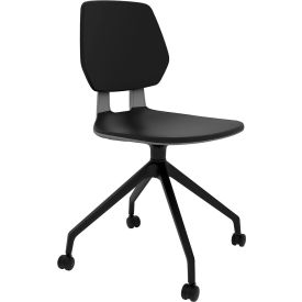 Safco® Commute Guest Chair Plastic/Acrylic Seat 25""W x 25""D x 34-3/4""H Black