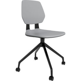 Safco® Commute Guest Chair Plastic/Acrylic Seat 25""W x 25""D x 34-3/4""H Gray