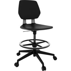 Safco® Commute Extended Height Task Chair Low Back 22-1/4"" - 32-1/4""H Seat Black