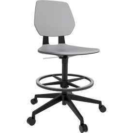 Safco® Commute Extended Height Task Chair Low Back 22-1/4"" - 32-1/4""H Seat Gray