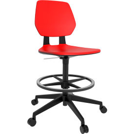 Safco® Commute Extended Height Task Chair Low Back 22-1/4"" - 32-1/4""H Seat Red
