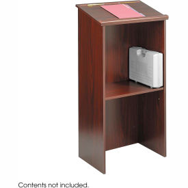 Safco Products 8915MH Stand-Up Podium / Lectern, Mahogany image.