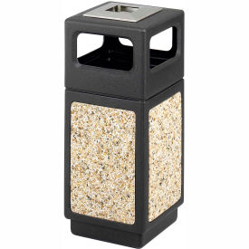 Safco Products 9470NC Safco® Canmeleon™ Aggregate Panel, Ash Urn/Side Open, 15 Gallon Black, 9470NC image.