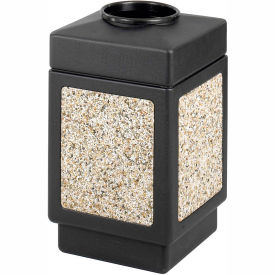 Safco Products 9471NC Safco® Canmeleon™ Aggregate Panel, Top Open, 38 Gallon Black, 9471NC image.