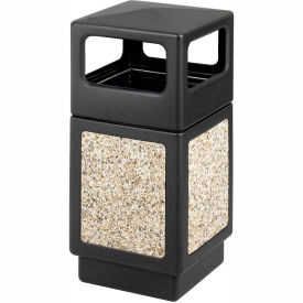 Safco Products 9472NC Safco® Canmeleon™ Aggregate Panel, Side Open, 38 Gallon, Black - 9472NC image.