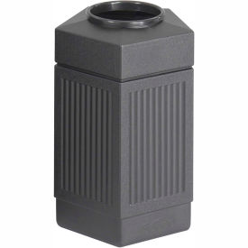 Safco Products 9485BL Safco® Canmeleon™ Indoor/Outdoor, 30 Gallon Pentagon Black, 9485BL image.