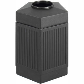 Safco Products 9486BL Safco® Canmeleon™ Indoor/Outdoor, 45 Gallon Pentagon Black, 9486BL image.