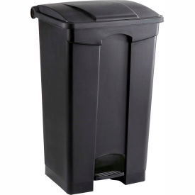 Safco Products 9923BL Safco® Plastic Step-On Receptacle- 23 Gallon Black - 9923BL image.