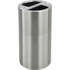 Safco Stainless Steel Recycling Can, 30 Gallon