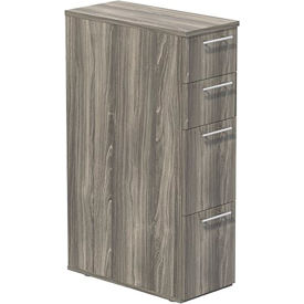 Safco Products ABSPTLGS Safco® Skinny Pedestal, Tall, 23"D x 10-3/4"W x 38-1/2"H, Gray Steel image.