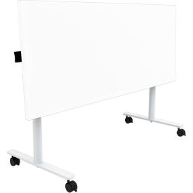 Safco® Jurni Flip-Top Training Table with Casters 60""L x 24""W x 29""H Designer White
