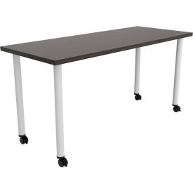 Safco® Jurni Multi-Purpose Table with Post Legs & Casters 60""L x 24""W x 29""H Asian Night