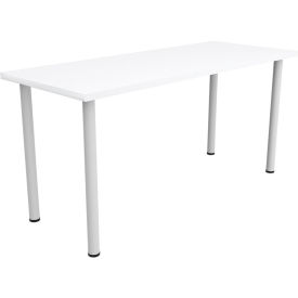 Safco® Jurni Multi-Purpose Table with Post Legs & Glides 60""L x 24""W x 29""H Designer White