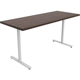 Safco® Jurni Multi-Purpose Table with T-Legs & Glides 60""L x 24""W x 29""H Columbian Walnut