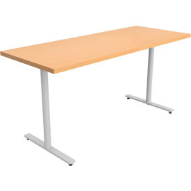 Safco® Jurni Multi-Purpose Table with T-Legs & Glides 60""L x 24""W x 29""H Fusion Maple