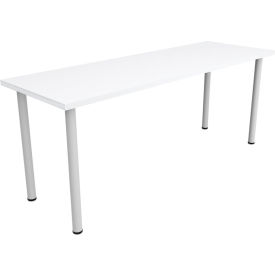 Safco® Jurni Multi-Purpose Table with Post Legs & Glides 72""L x 24""W x 29""H Designer White