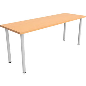 Safco® Jurni Multi-Purpose Table with Post Legs & Glides 72""L x 24""W x 29""H Fusion Maple