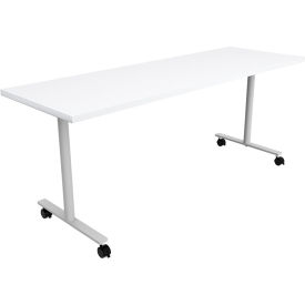 Safco® Jurni Multi-Purpose Table with T-Legs & Casters 72""L x 24""W x 29""H Designer White