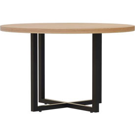Safco Products MR42RSDD Safco® Mirella Conference Table, Round, 42"W x 29-1/2"H, Sand Dune image.