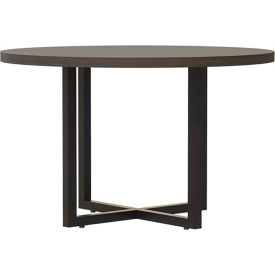 Safco Products MR42RSTO Safco® Mirella Conference Table, Round, 42"W x 29-1/2"H, Southern Tobacco image.