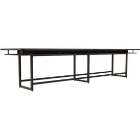Safco Products MRH16STO Safco® Mirella Conference Table, Standing-Height, 16L, Rectangle, Southern Tobacco image.