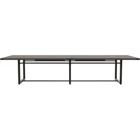 Safco Products MRS12STO Safco® Mirella Conference Table, Sitting-Height, 12L, Rectangle, Southern Tobacco image.